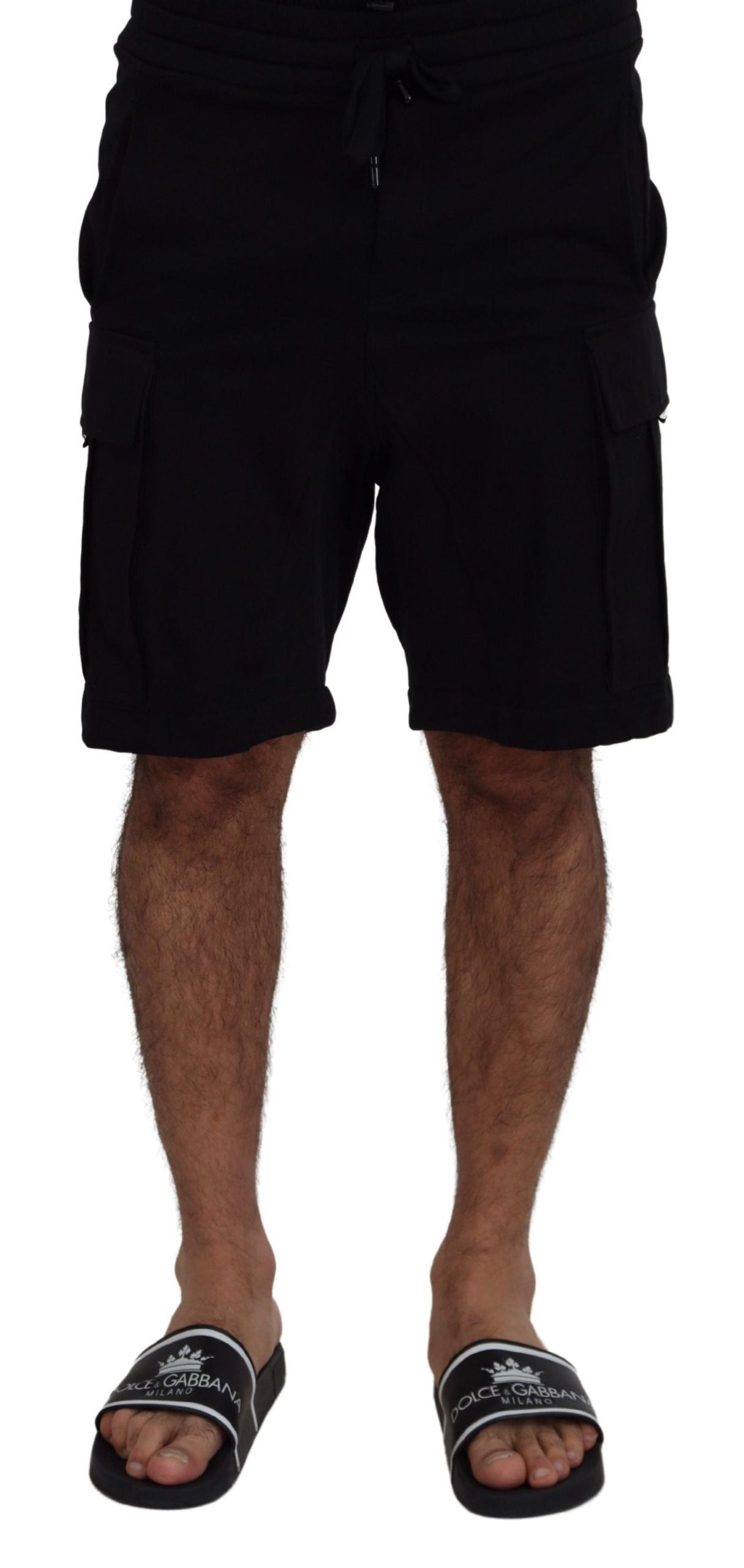 Dolce &amp; Gabbana Elevate Your Summer: Classic Black Bermuda Shorts