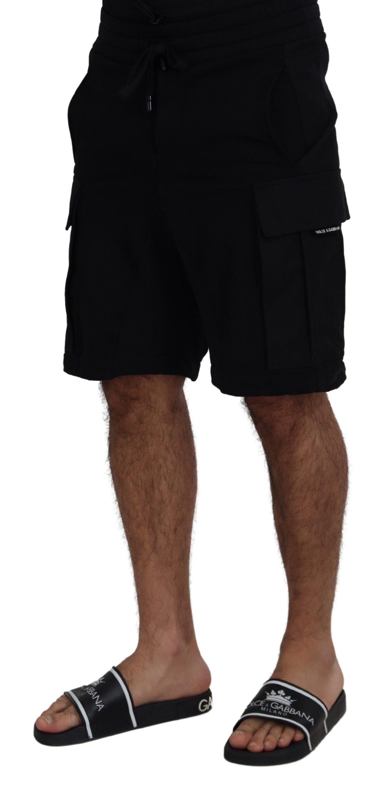 Dolce &amp; Gabbana Elevate Your Summer: Classic Black Bermuda Shorts