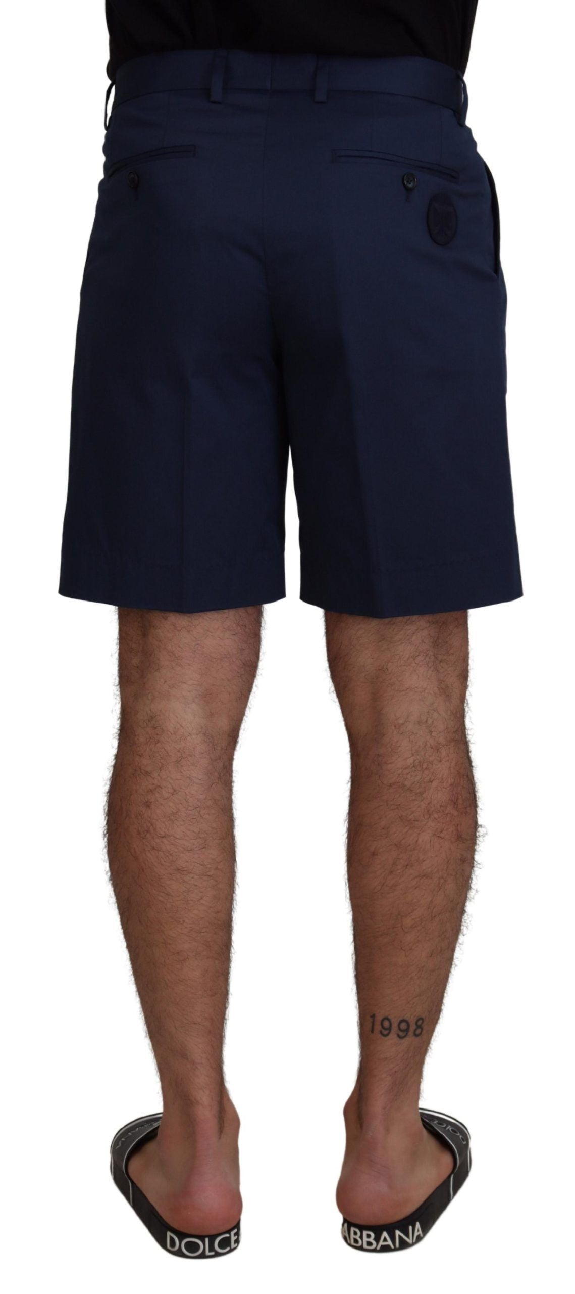 Dolce &amp; Gabbana Elegant Blue Chino Shorts – Regular Fit