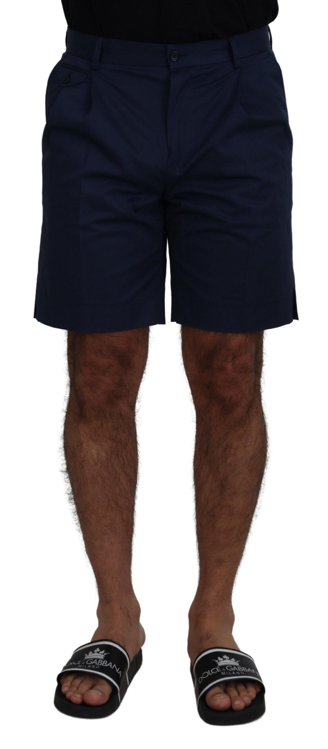 Dolce &amp; Gabbana Elegant Blue Chino Shorts – Regular Fit