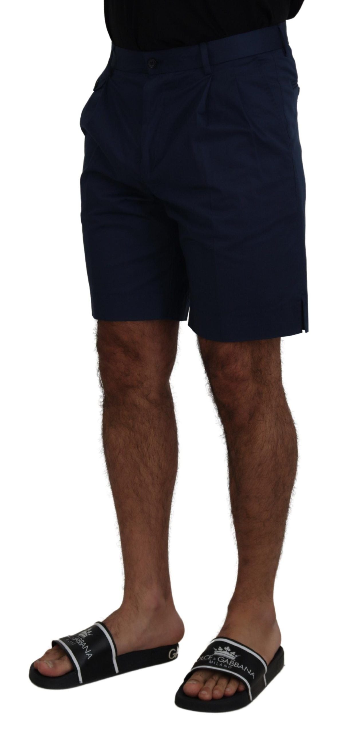 Dolce &amp; Gabbana Elegant Blue Chino Shorts – Regular Fit