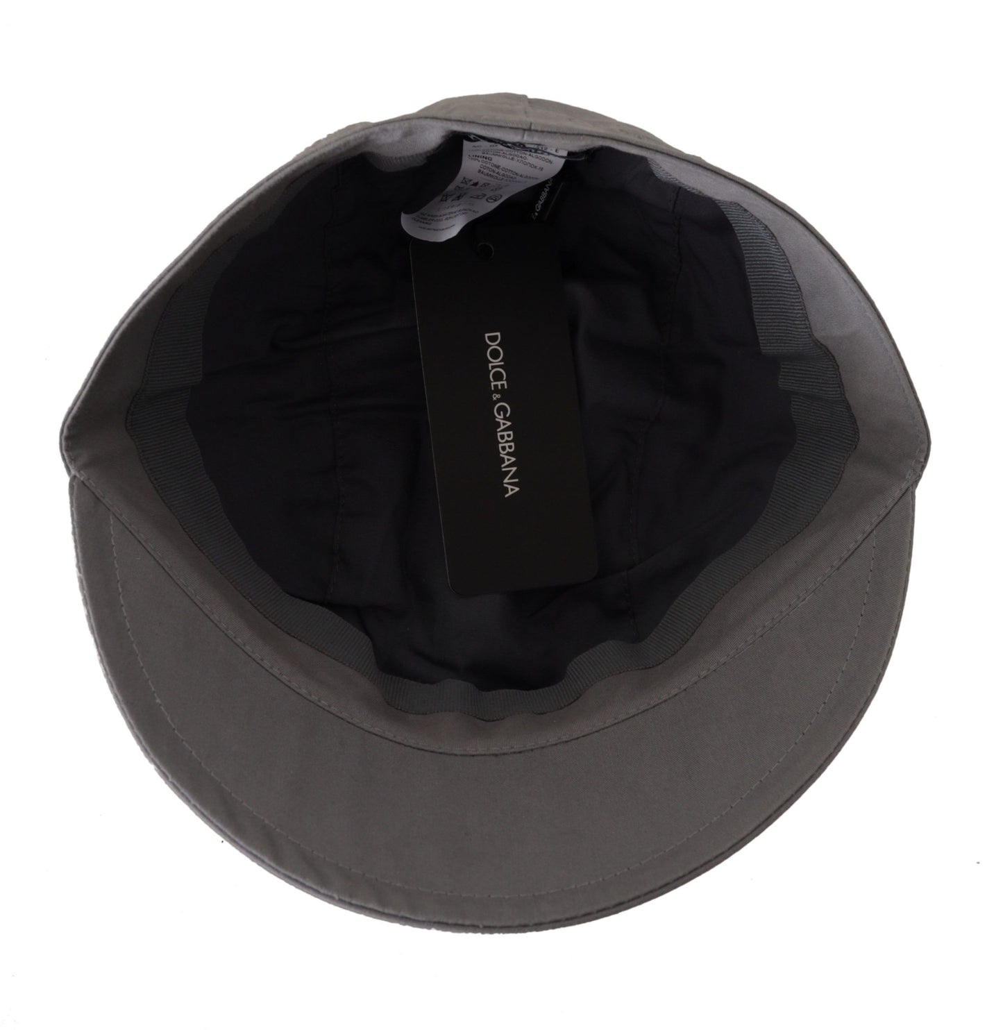 Dolce &amp; Gabbana Elegant Gray Newsboy Cap - Classic Accessory