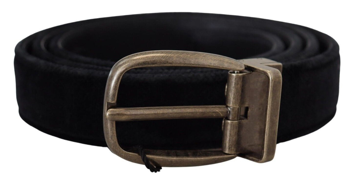 Dolce &amp; Gabbana Elegant Black Leather Belt