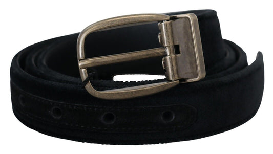 Dolce &amp; Gabbana Elegant Black Leather Belt