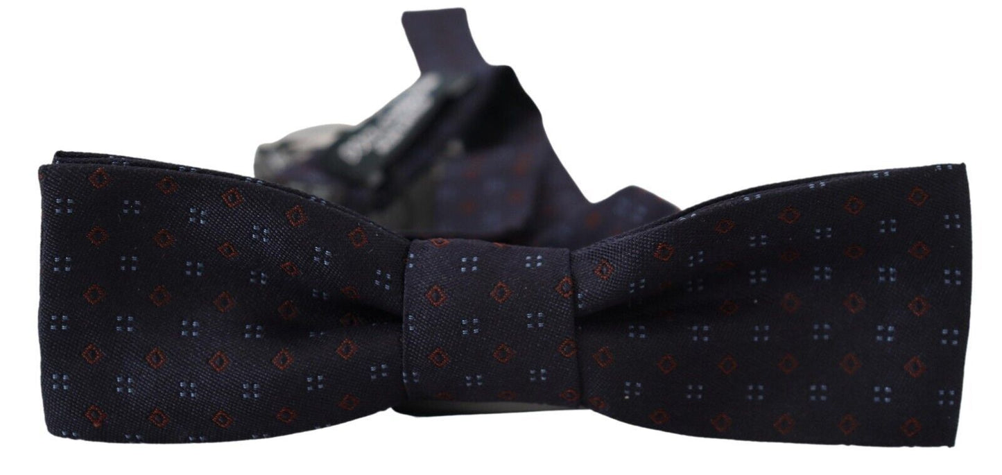 Dolce &amp; Gabbana Elegant Silk Blue Bow Tie