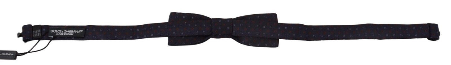 Dolce &amp; Gabbana Elegant Silk Blue Bow Tie