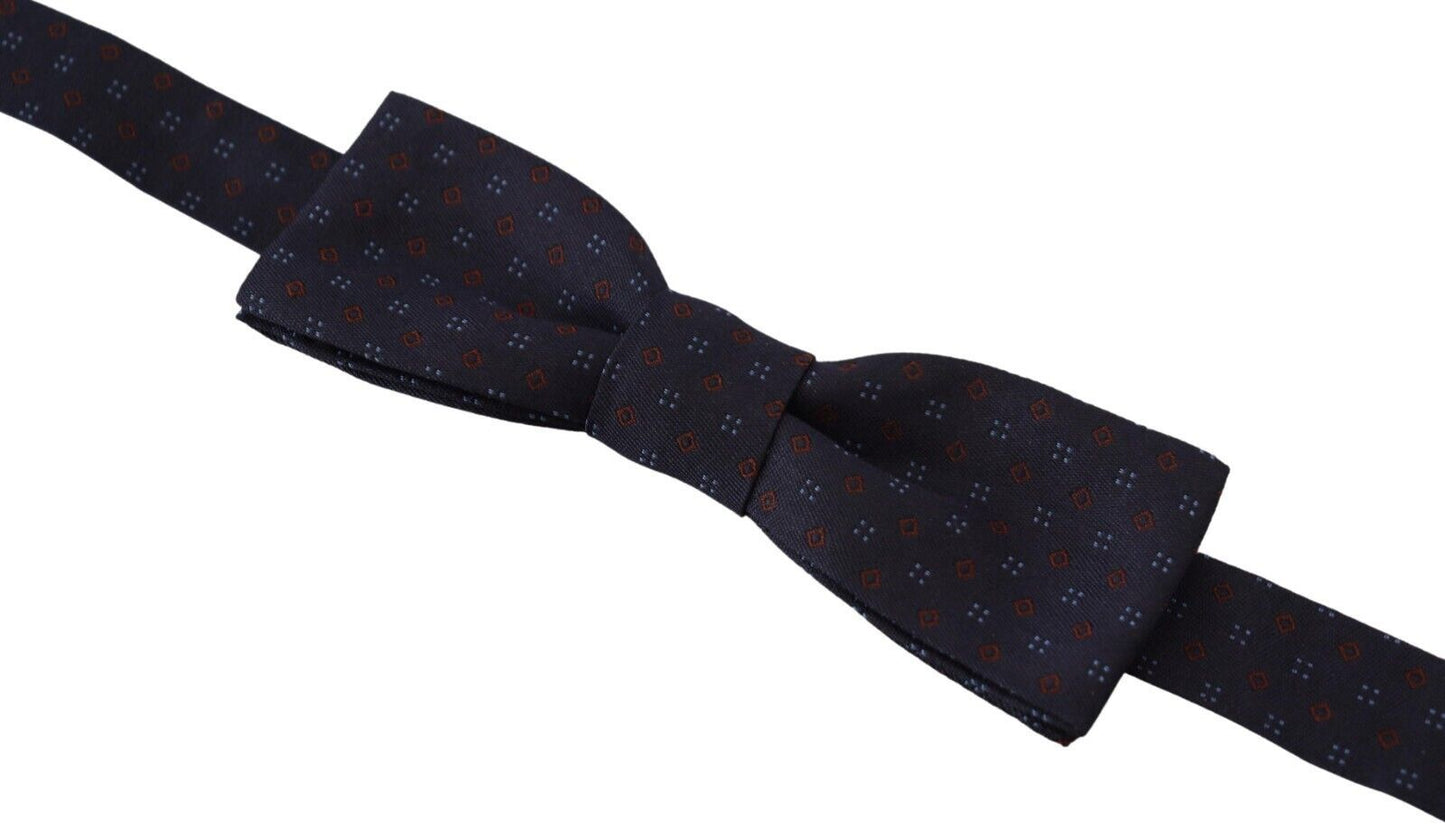 Dolce &amp; Gabbana Elegant Silk Blue Bow Tie