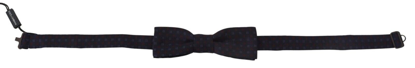 Dolce &amp; Gabbana Elegant Silk Blue Bow Tie