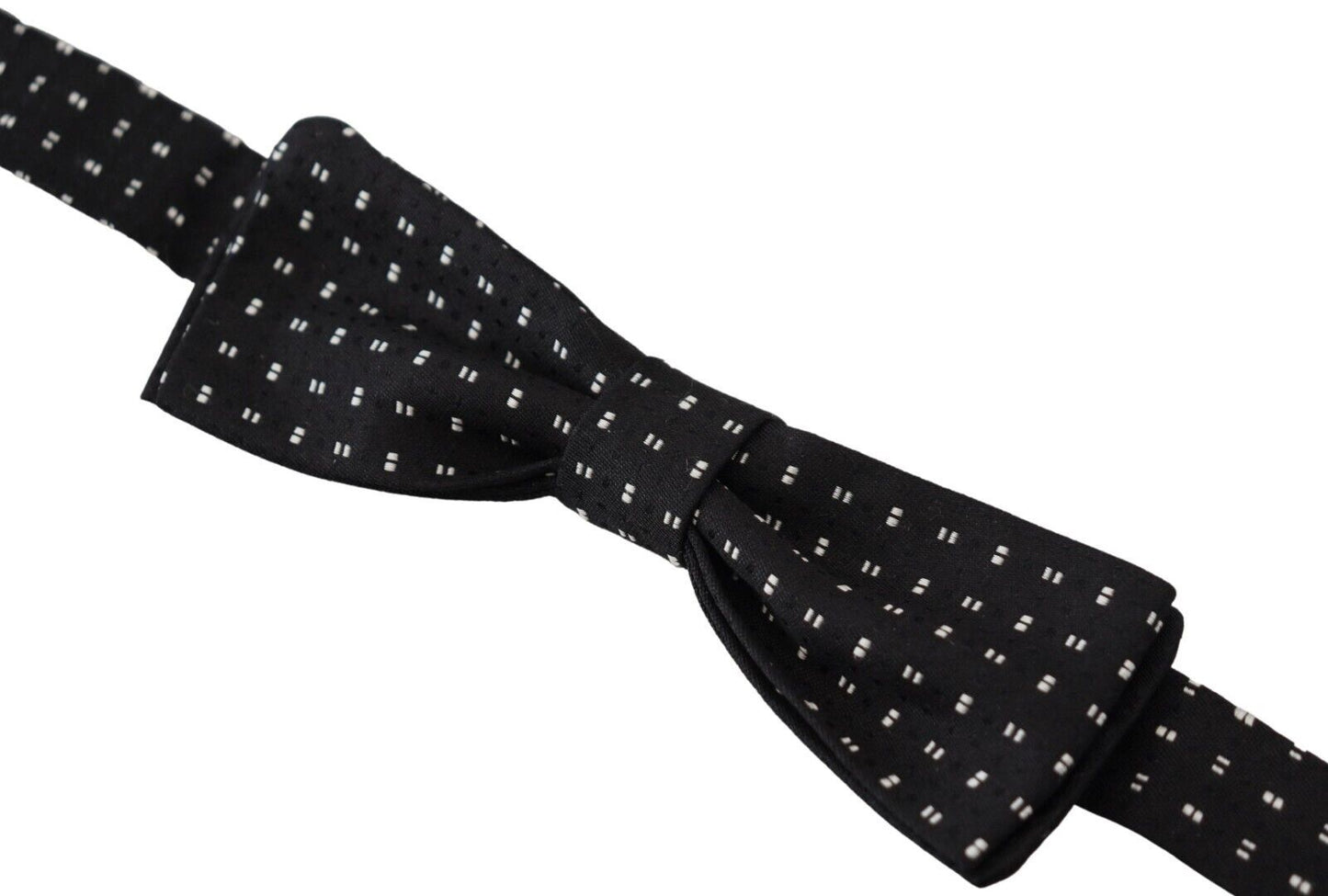 Dolce &amp; Gabbana Elegant Black Silk Bow Tie