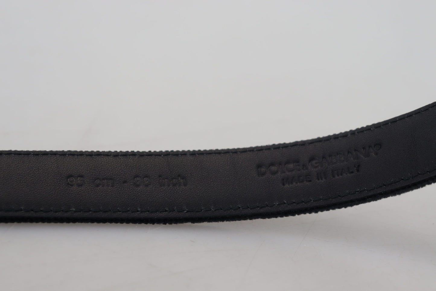 Dolce &amp; Gabbana Elegant Black Leather Belt