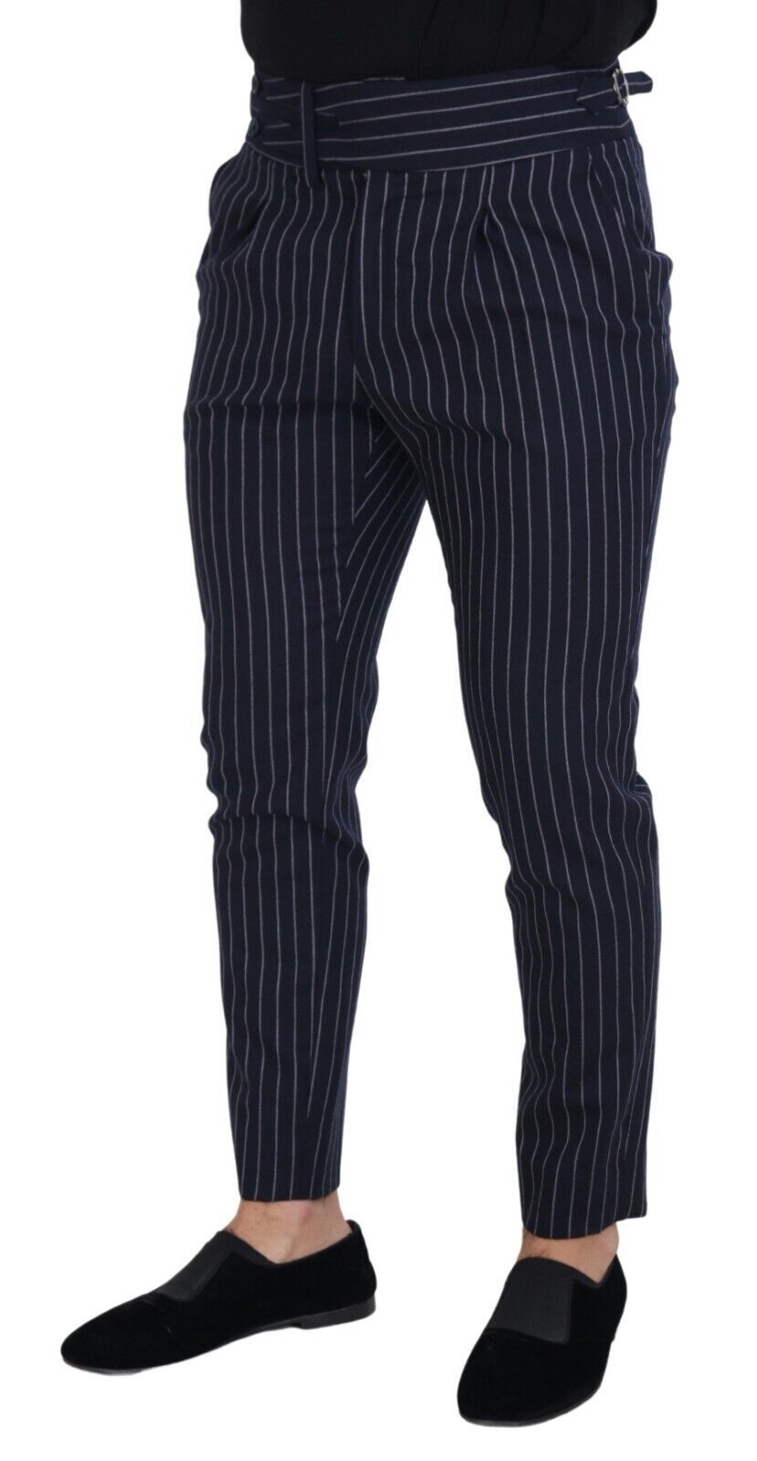 Dolce &amp; Gabbana Sophisticated Blue Wool Blend Trousers