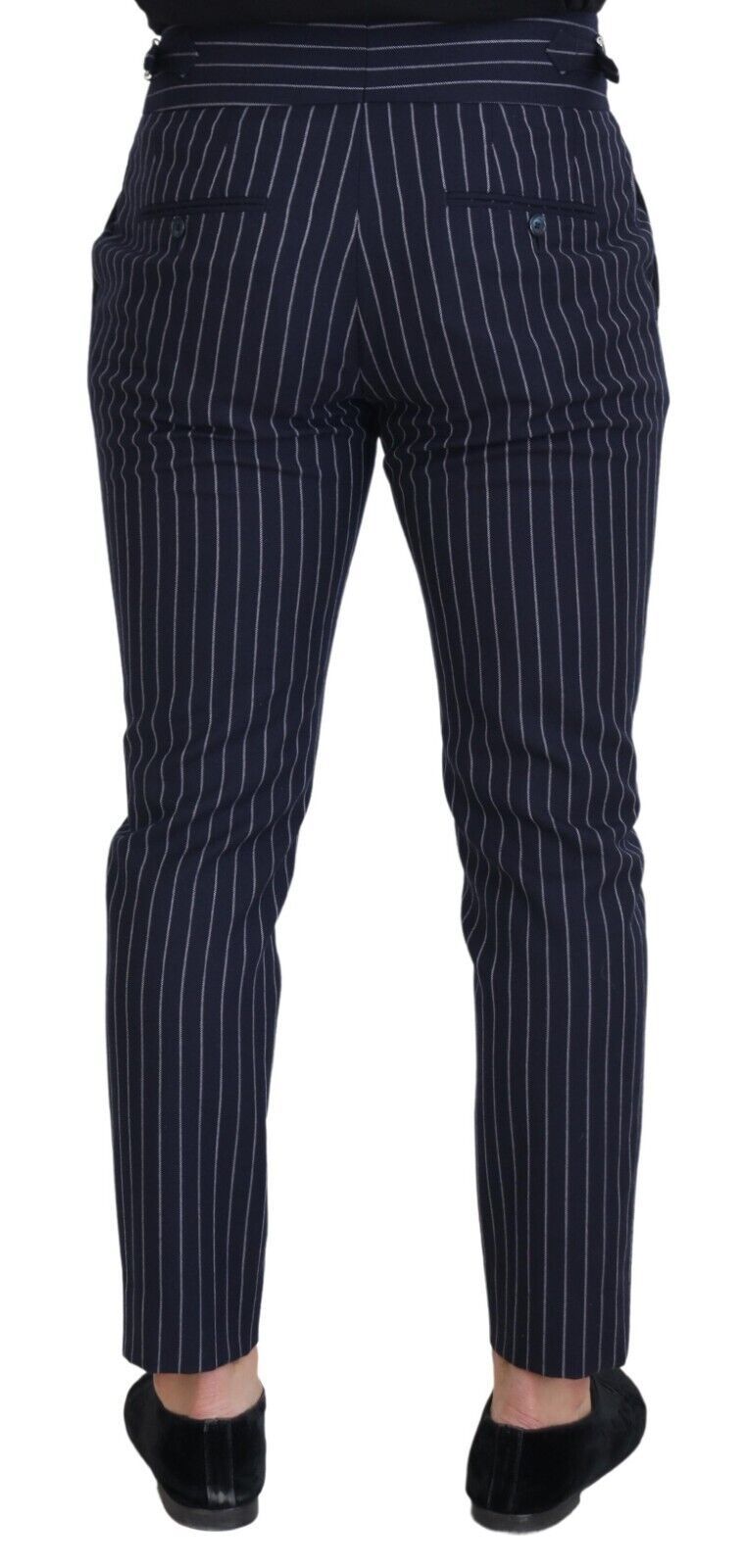 Dolce &amp; Gabbana Sophisticated Blue Wool Blend Trousers