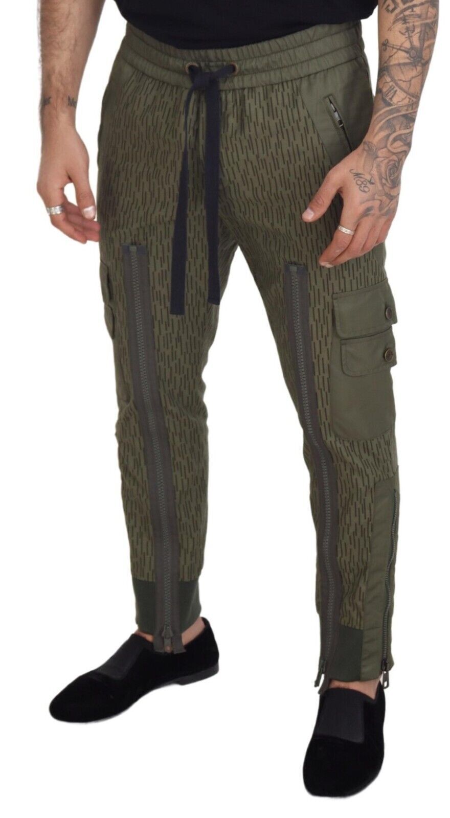 Dolce &amp; Gabbana Elegant Green Cotton Blend Pants