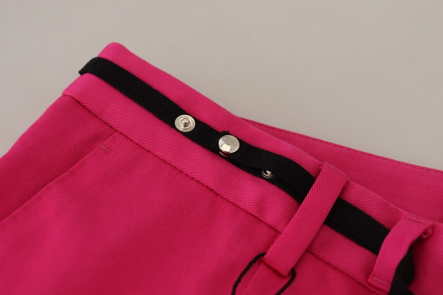 Dolce &amp; Gabbana Chic Pink Cotton Blend Trousers