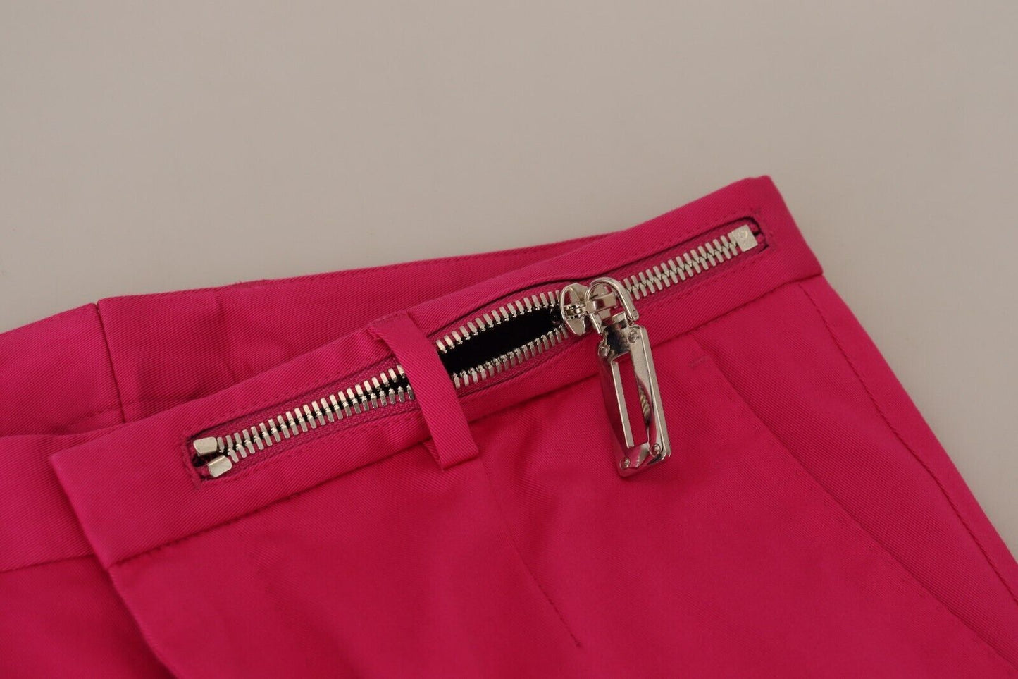 Dolce &amp; Gabbana Chic Pink Cotton Blend Trousers