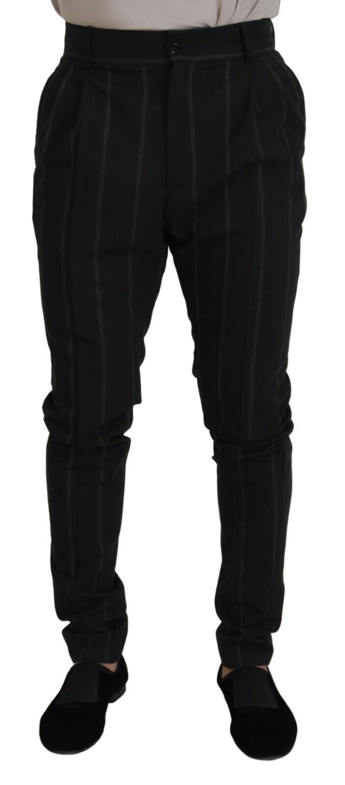 Dolce &amp; Gabbana Elegant Black Tailored Trousers