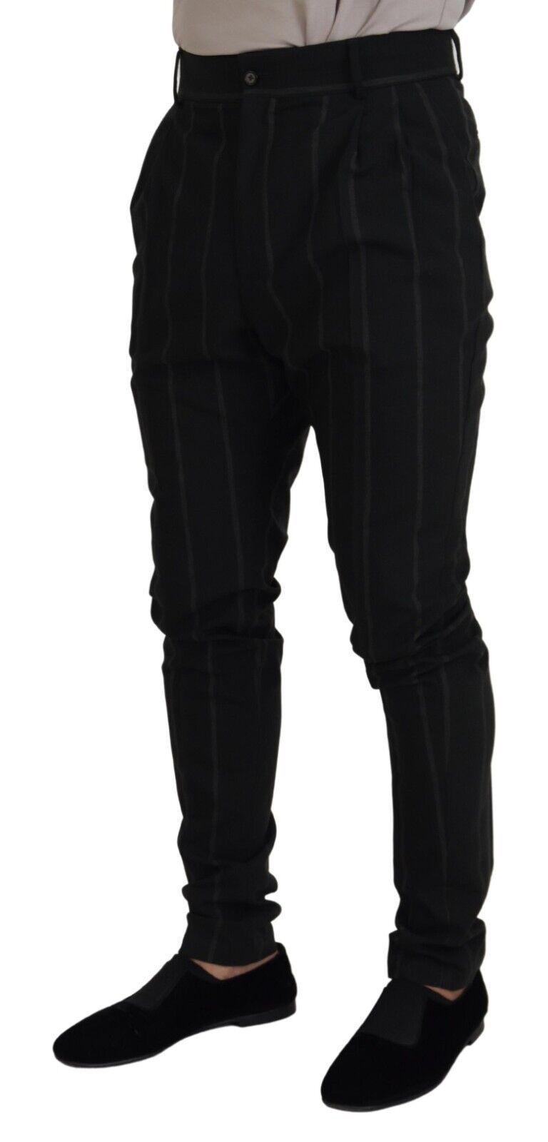 Dolce &amp; Gabbana Elegant Black Tailored Trousers