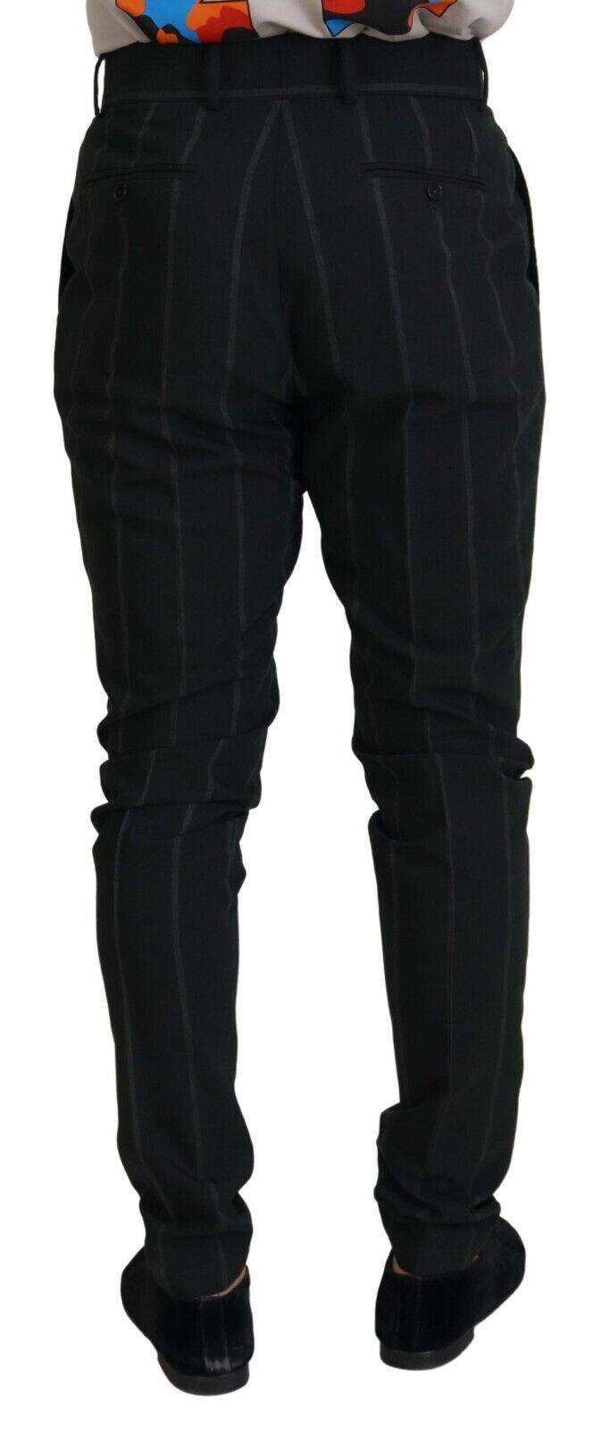 Dolce &amp; Gabbana Elegant Black Tailored Trousers