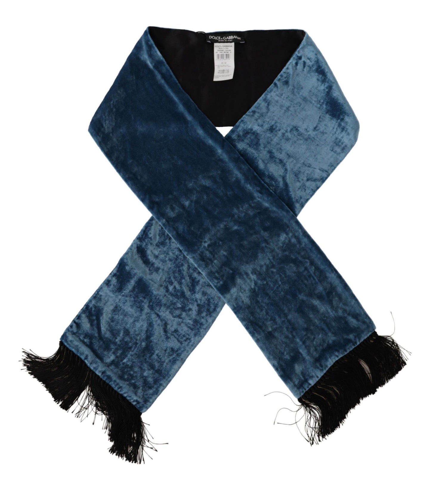 Dolce &amp; Gabbana Elegant Silk Men's Scarf in Regal Blue