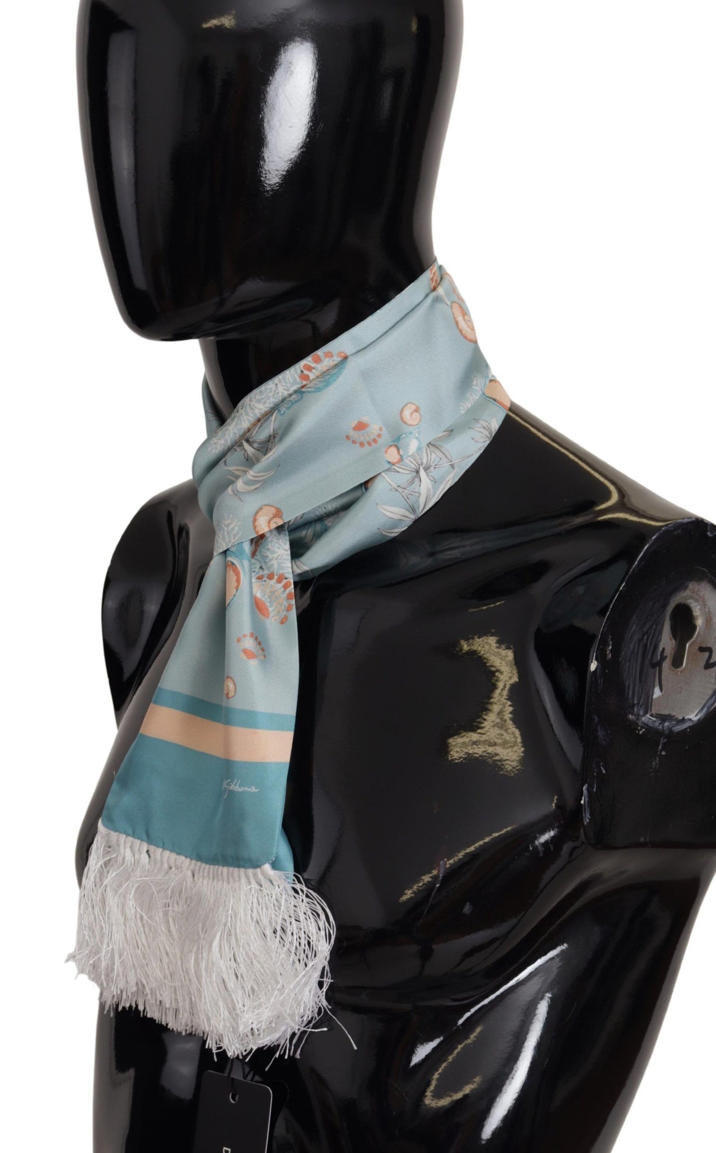 Dolce &amp; Gabbana Elegant Silk Scarf with Shell Motif