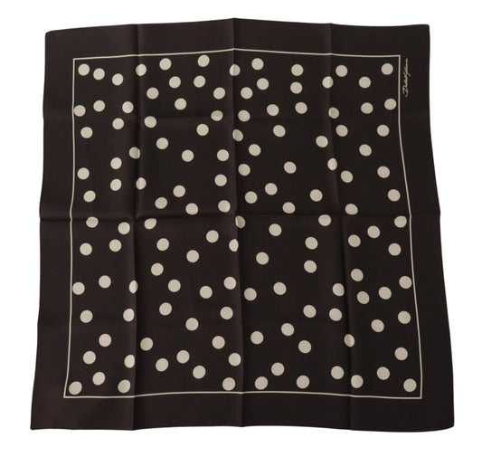 Dolce &amp; Gabbana Elegant Silk Polka Dot Men's Scarf