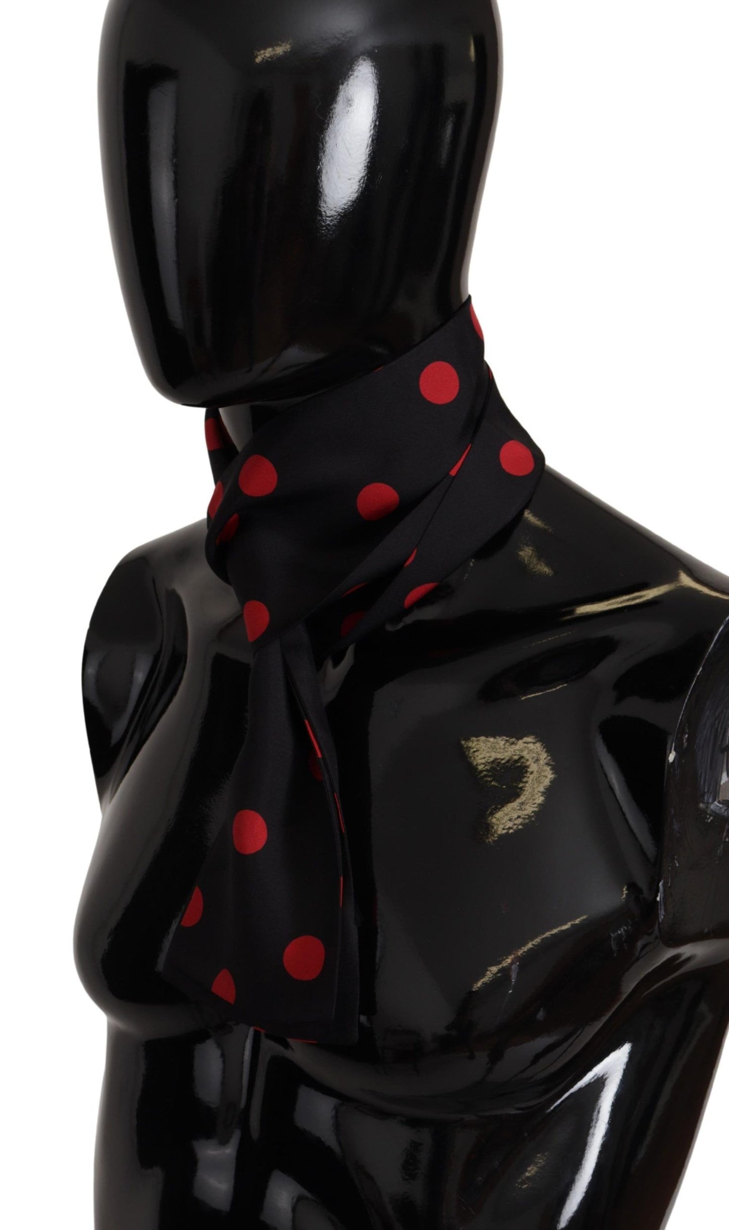 Dolce &amp; Gabbana Elegant Silk Polka Dot Men's Scarf