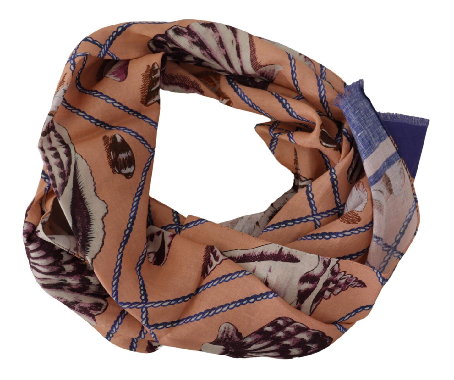 Dolce &amp; Gabbana Multicolor Seashell Linen Scarf for Men