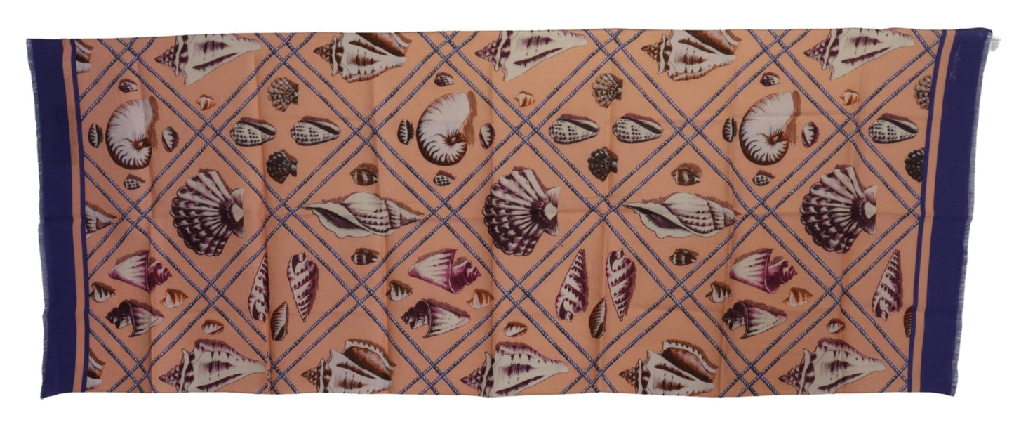 Dolce &amp; Gabbana Multicolor Seashell Linen Scarf for Men