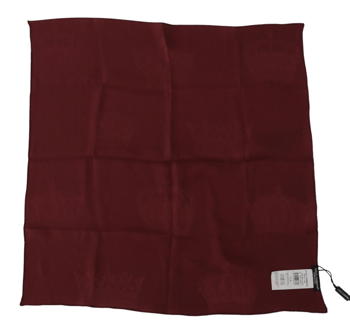 Dolce &amp; Gabbana Elegant Red Silk Square Scarf Wrap