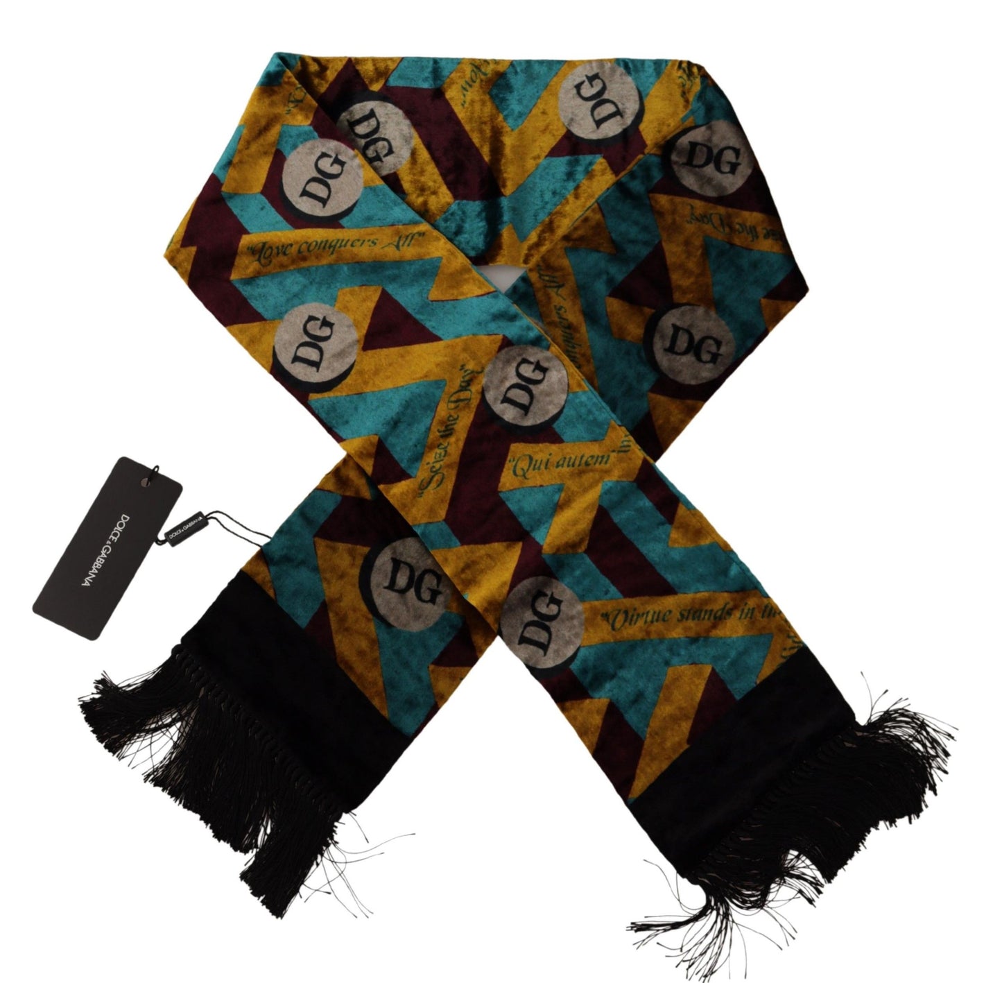 Dolce &amp; Gabbana Elegant Multicolor Silk Blend Men's Scarf