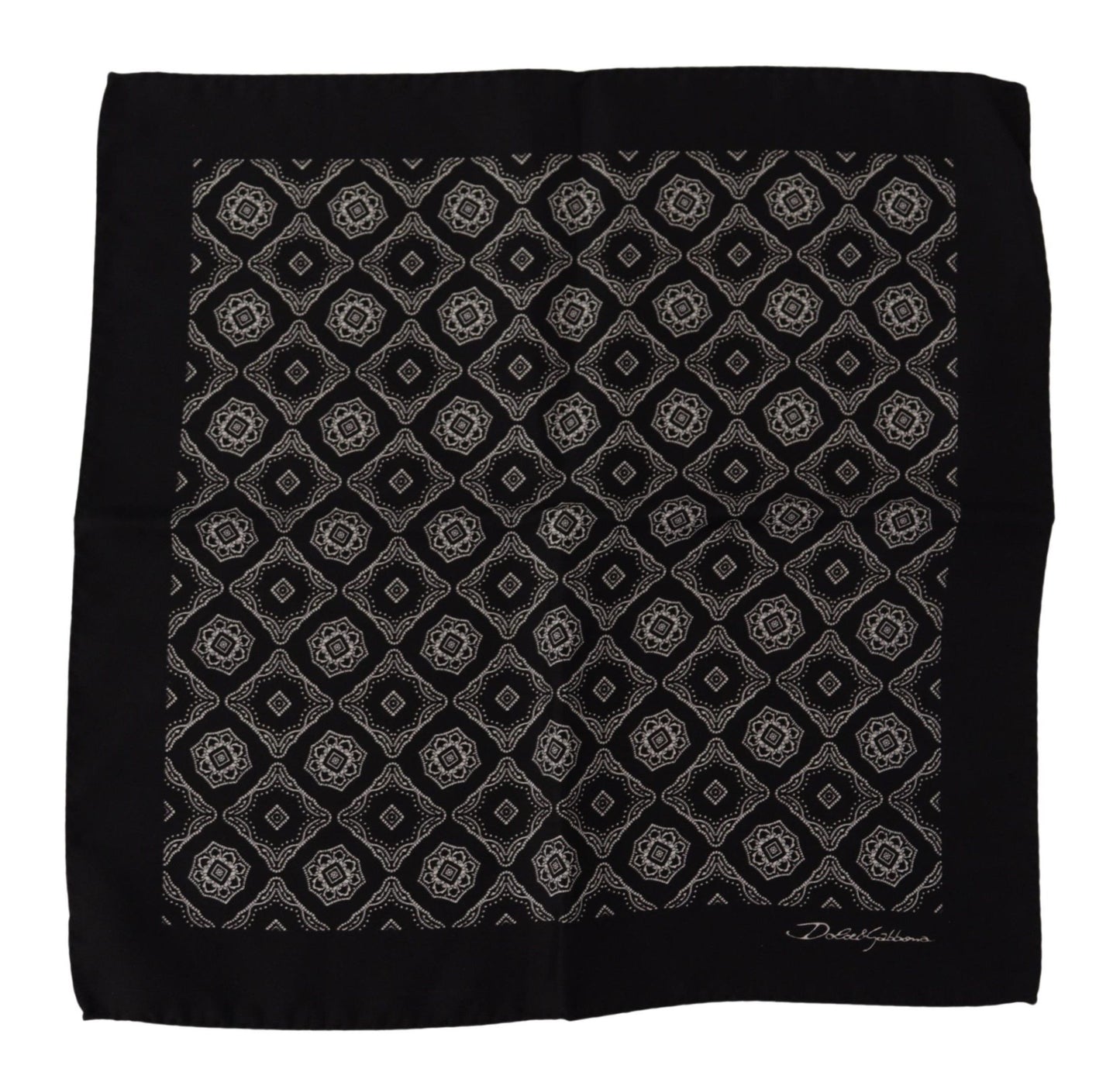 Dolce &amp; Gabbana Elegant Geometric Silk Square Scarf