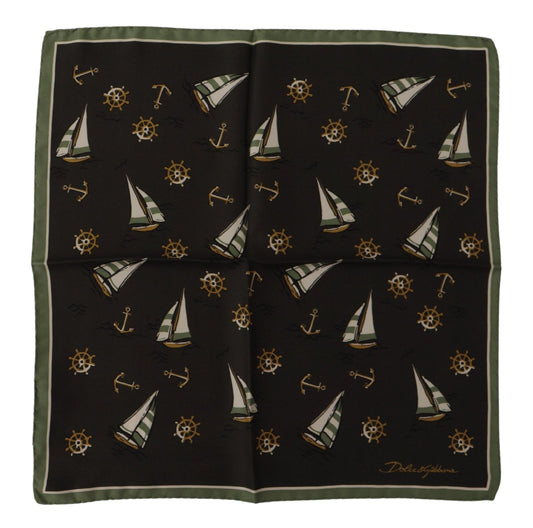 Dolce &amp; Gabbana Elegant Multicolor Silk Men's Square Scarf