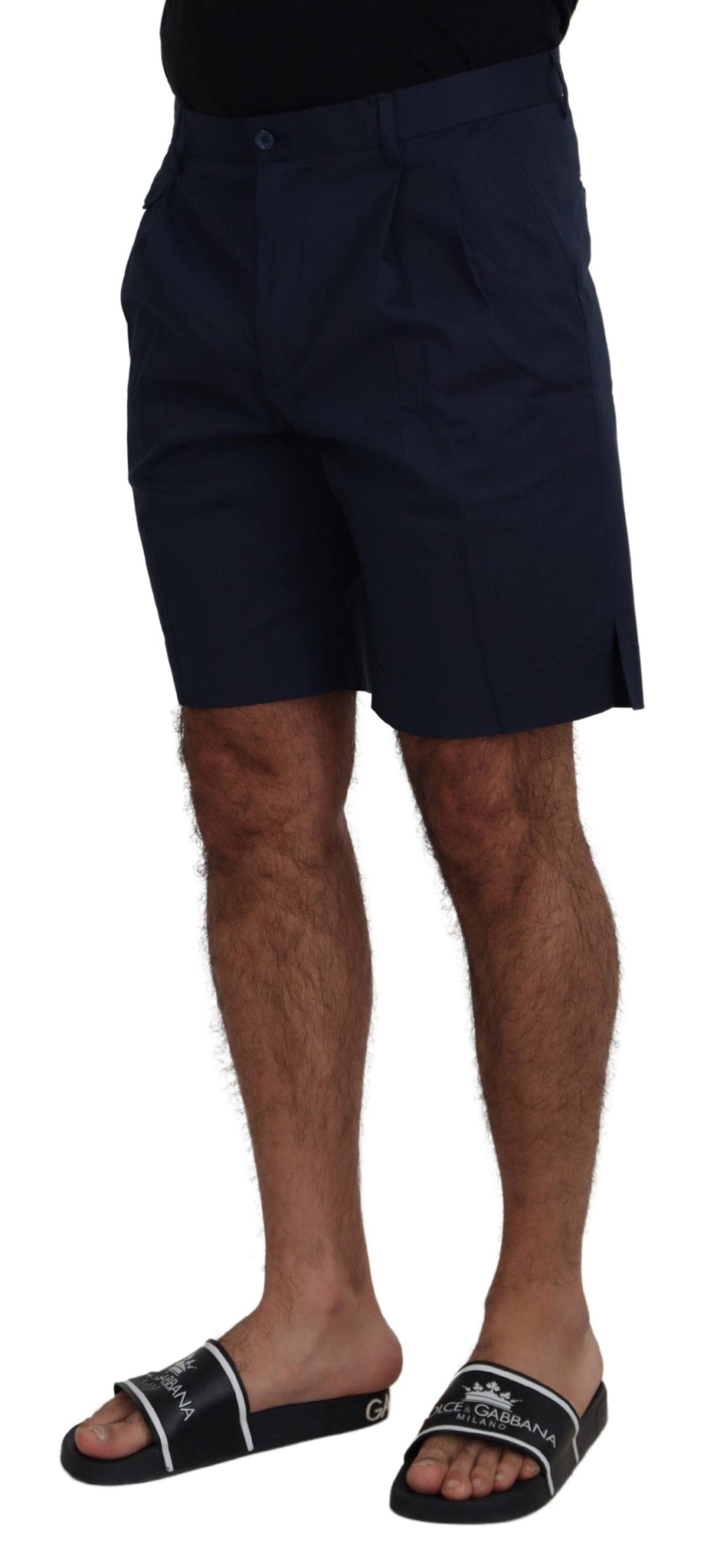 Dolce &amp; Gabbana Elegant Blue Chino Shorts