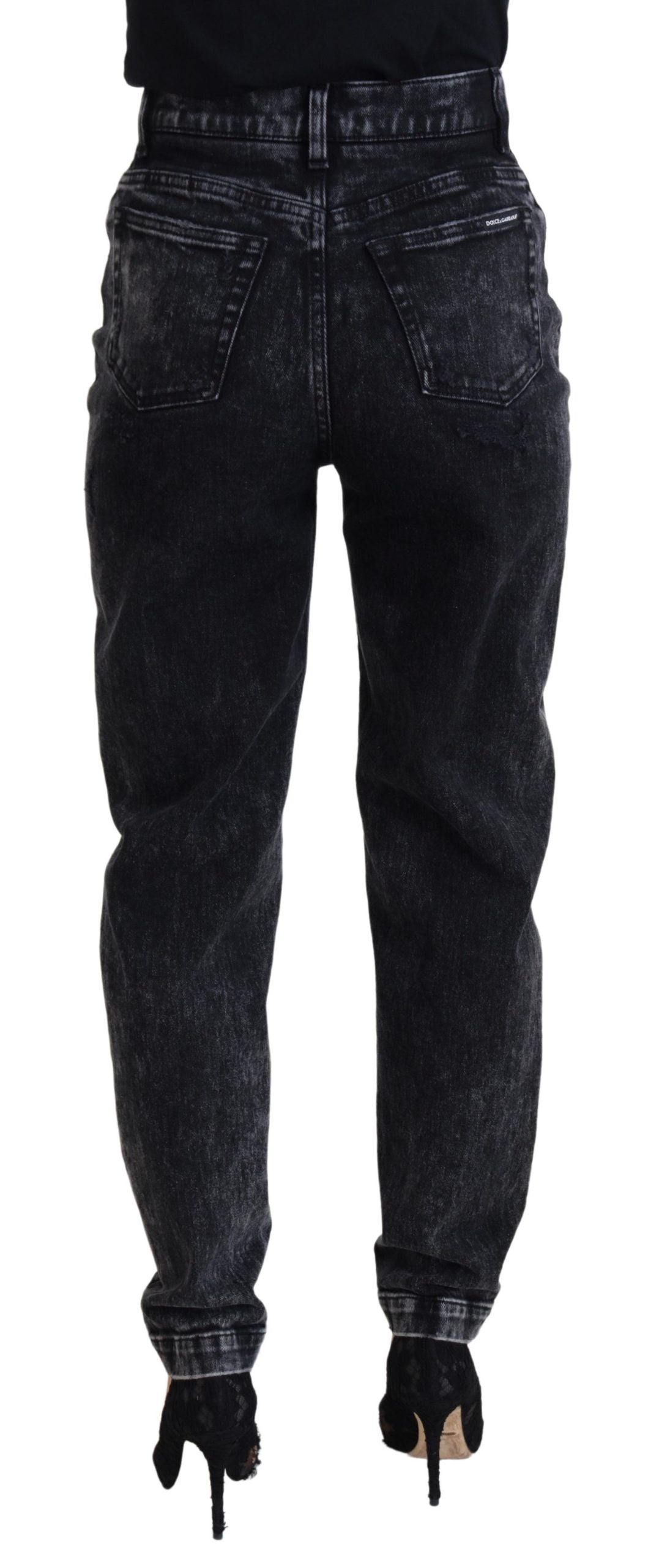 Dolce &amp; Gabbana Elegant Black Denim Pants