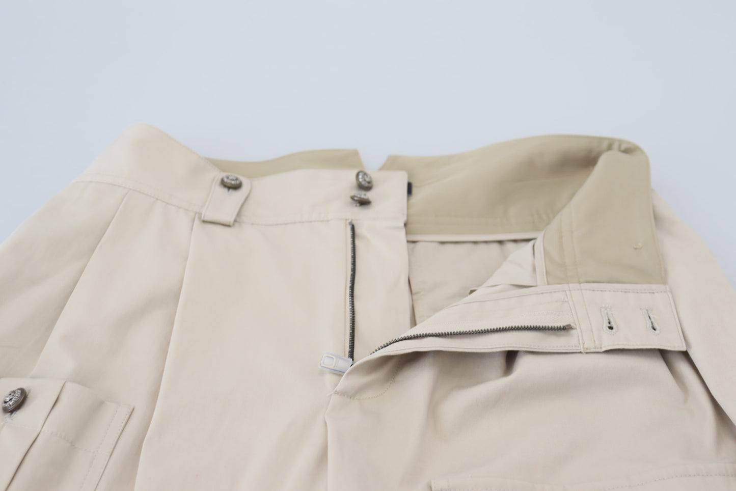 Dolce &amp; Gabbana Elegant Beige Cotton Trousers