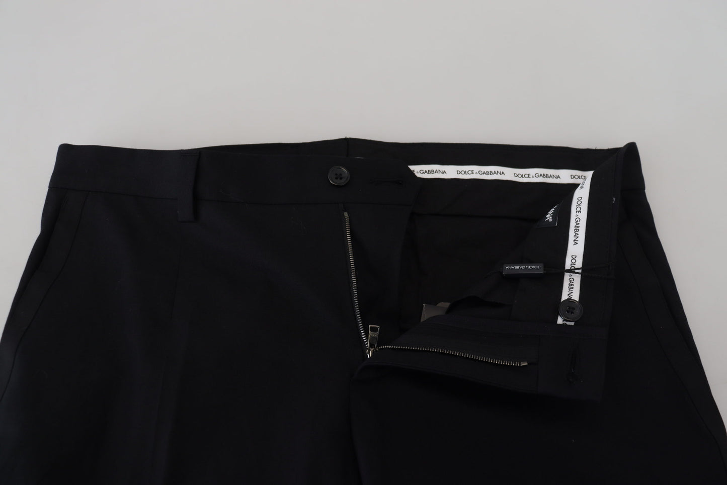 Dolce &amp; Gabbana Elegant Black Cotton Trousers