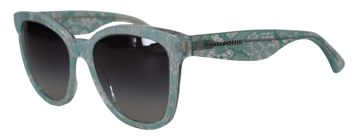 Dolce &amp; Gabbana Sicilian Lace Crystal-Infused Sunglasses