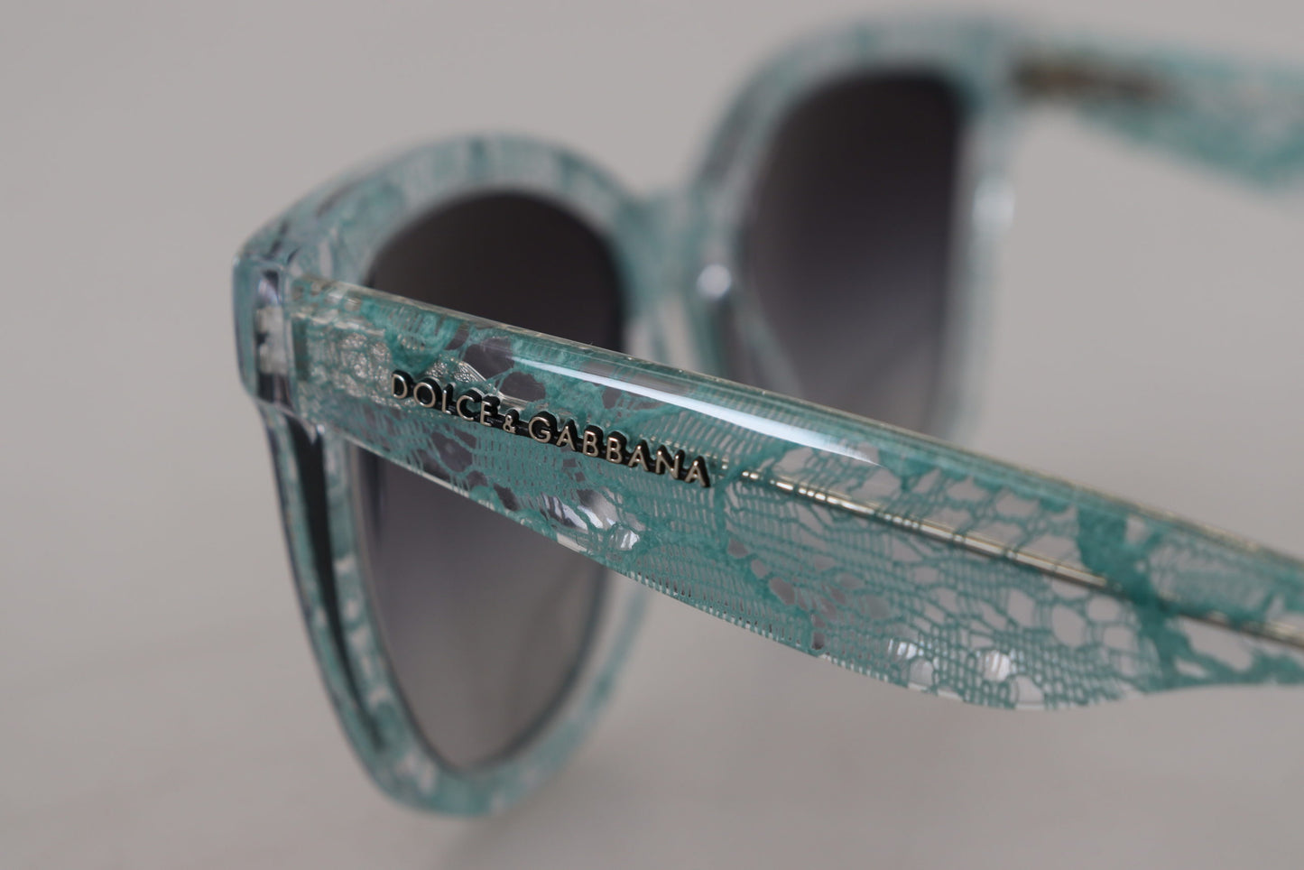 Dolce &amp; Gabbana Sicilian Lace Crystal-Infused Sunglasses