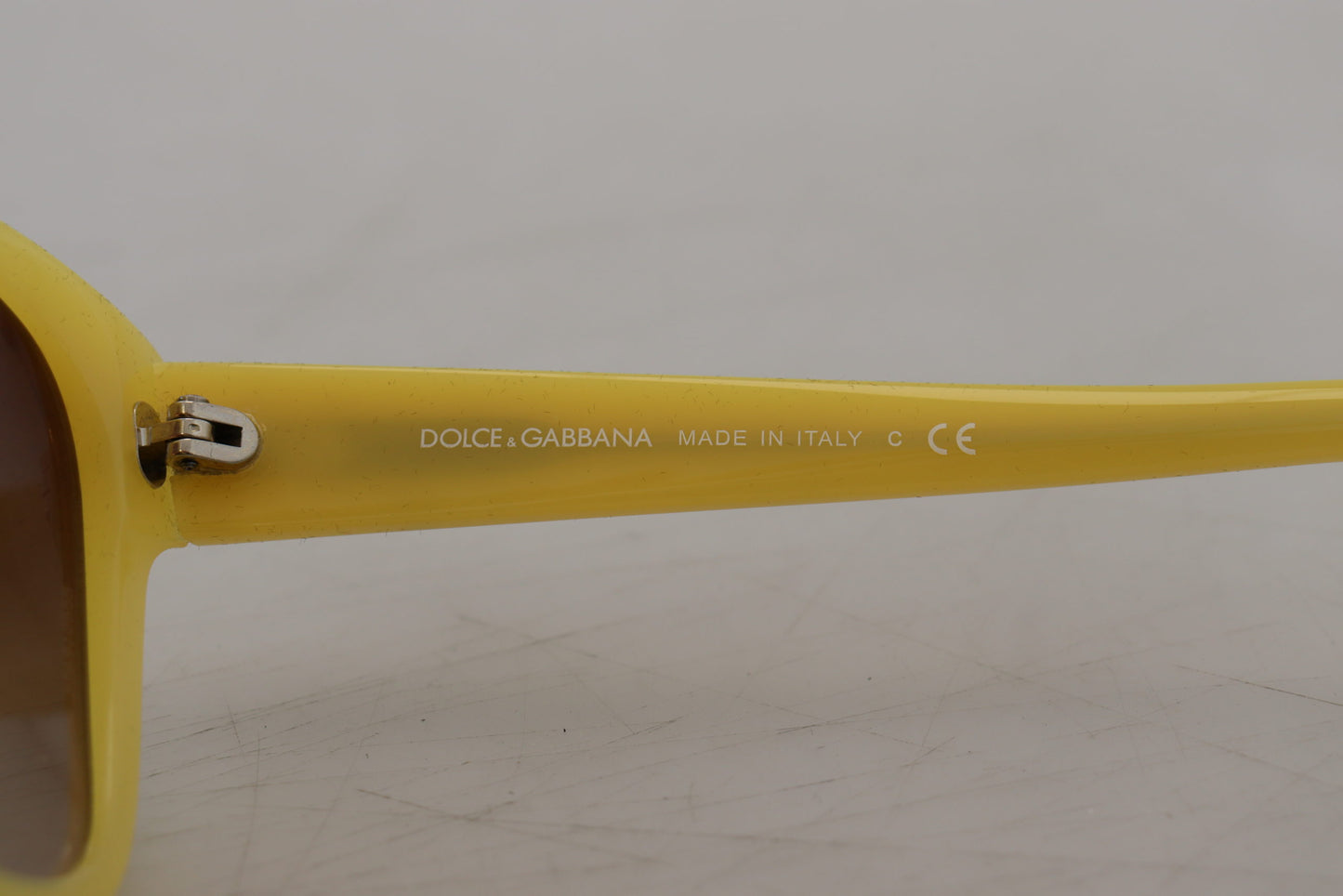 Dolce &amp; Gabbana Chic Yellow Acetate Gradient Sunglasses