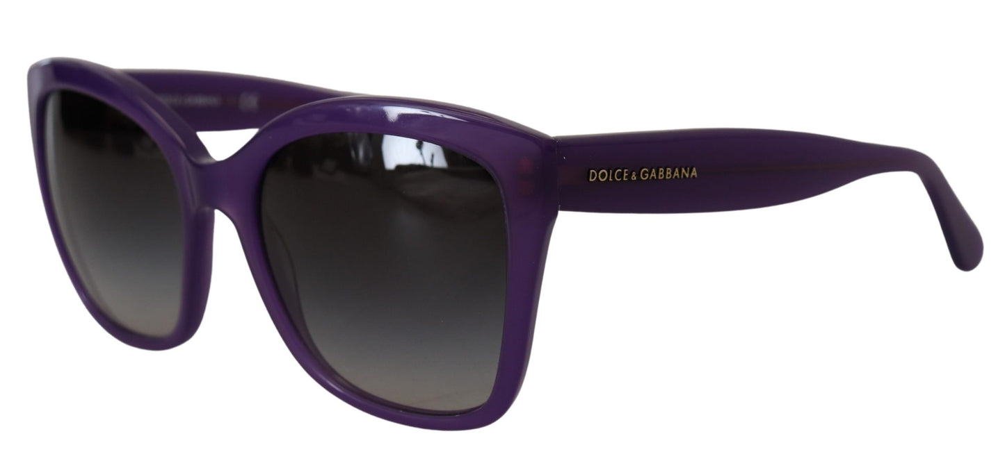 Dolce &amp; Gabbana Elegant Purple Gradient Lens Sunglasses