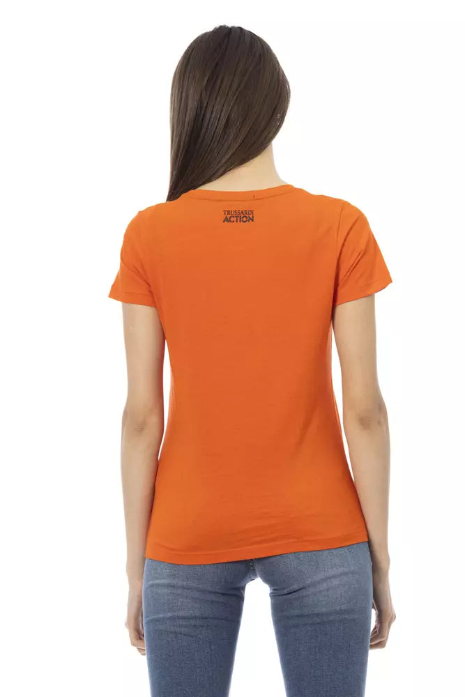 Trussardi Action Orange Cotton Women Top