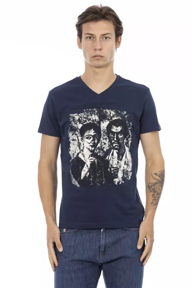 Trussardi Action Blue Cotton Men's T-Shirt