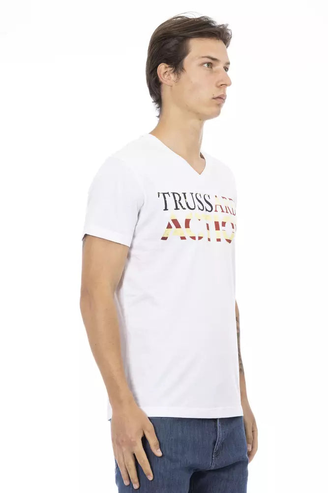 Trussardi Action White Cotton Men's T-Shirt