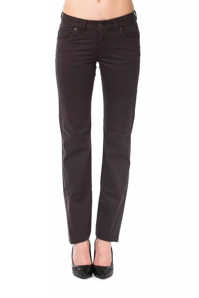 Ungaro Fever Brown Cotton Women Pants