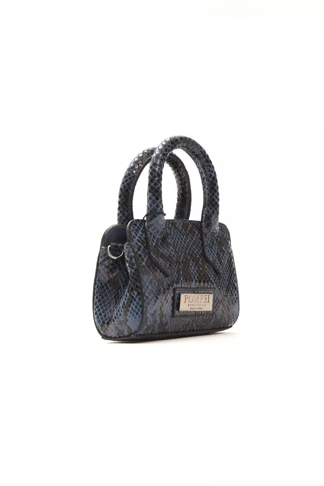 Pompei Donatella Blue Leather Women Tote