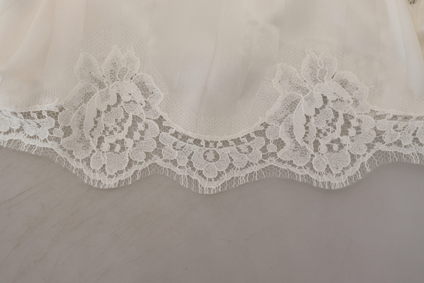 Dolce & Gabbana Elegant White Lace Lingerie Shorts