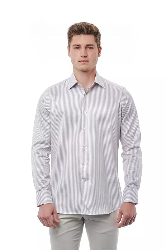 Bagutta White Cotton Men Shirt