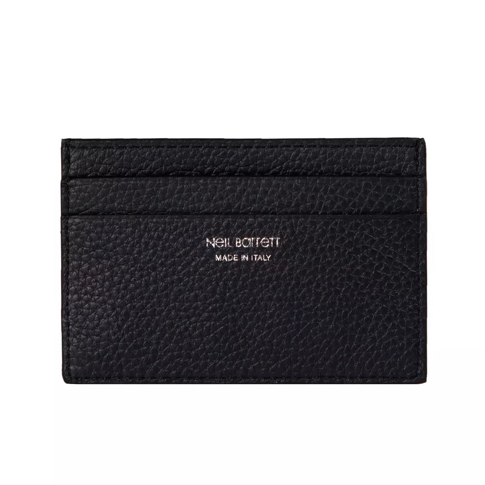 Neil Barrett Black Leather Men Wallet