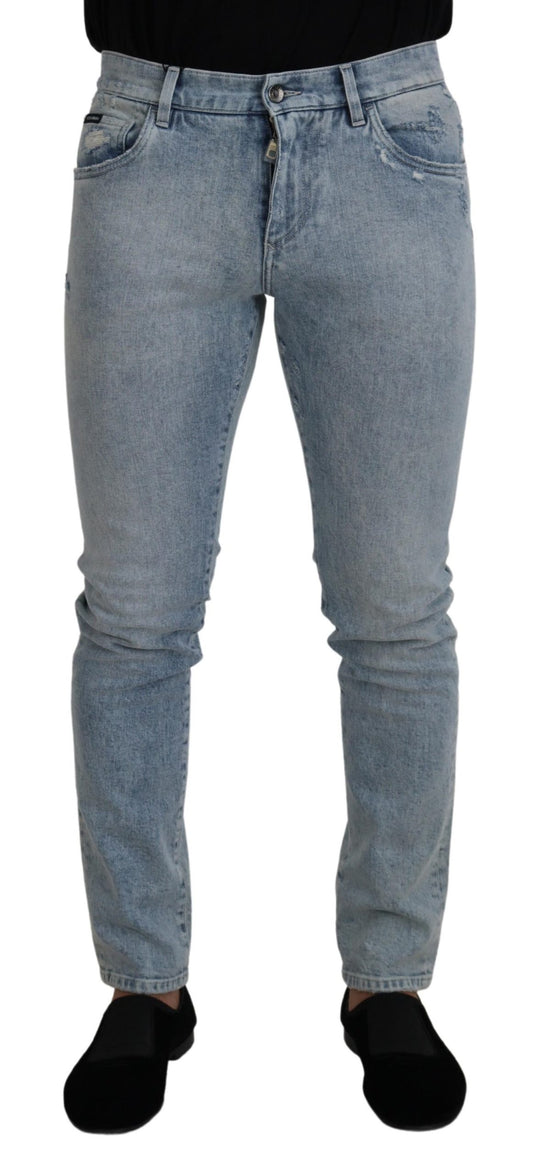 Dolce &amp; Gabbana Classic Light Blue Denim Pants