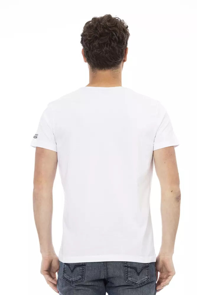 Trussardi Action White Cotton Men T-Shirt